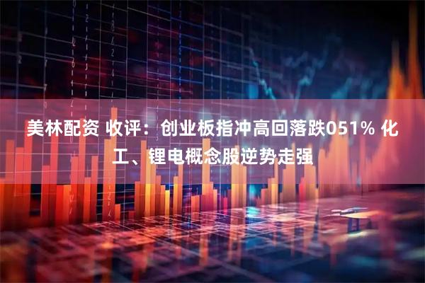 美林配资 收评：创业板指冲高回落跌051% 化工、锂电概念股逆势走强